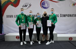 XXVII-ajame Lietuvos Respublikos aerobinės gimnastikos čempionate – pirmoji vieta ir kelialapis į Pasaulio čempionatą