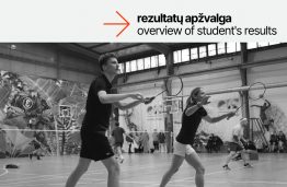 Rezultatų apžvalga: KTU Badmintono rinktinės žaidėjus ir toliau lydi pergalės