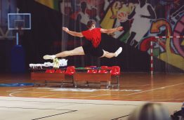 Kauno rajono aerobinės gimnastikos čempionate iškovoti du aukso medaliai
