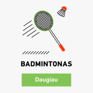 Badmintonas. Daugiau